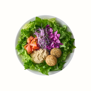 ファラフェルとフムス↑